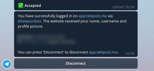 Telegram ok